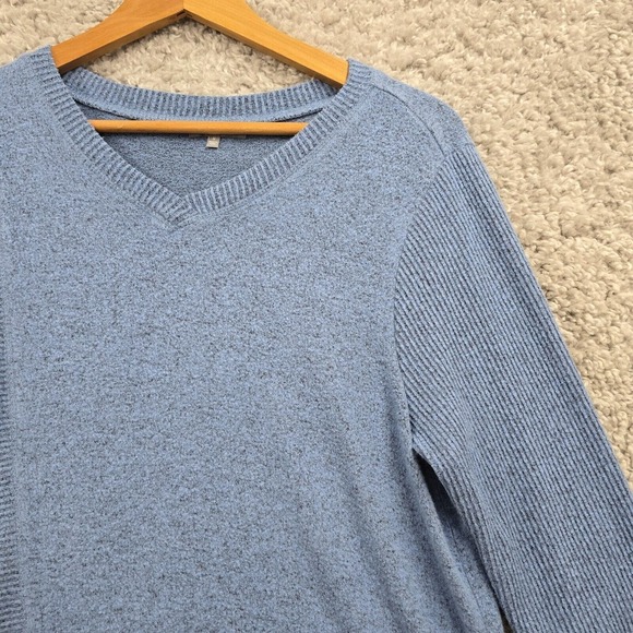 Habitat Clothes To Live In‎ Womens Medium Blue Long Sleeve Tunic Stretch Soft - Picture 3 of 11